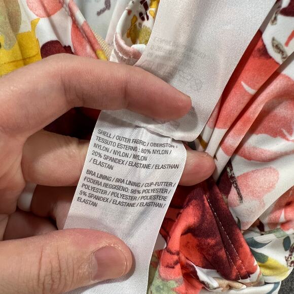 Denim & Co. Beach Handkerchief Hem Tankini with Brief Multicolor Size 2 - Picture 9 of 11